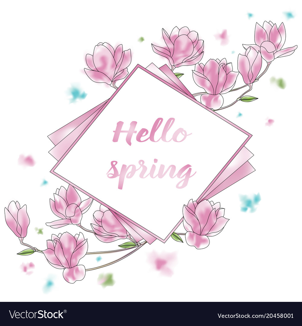 Hello spring card