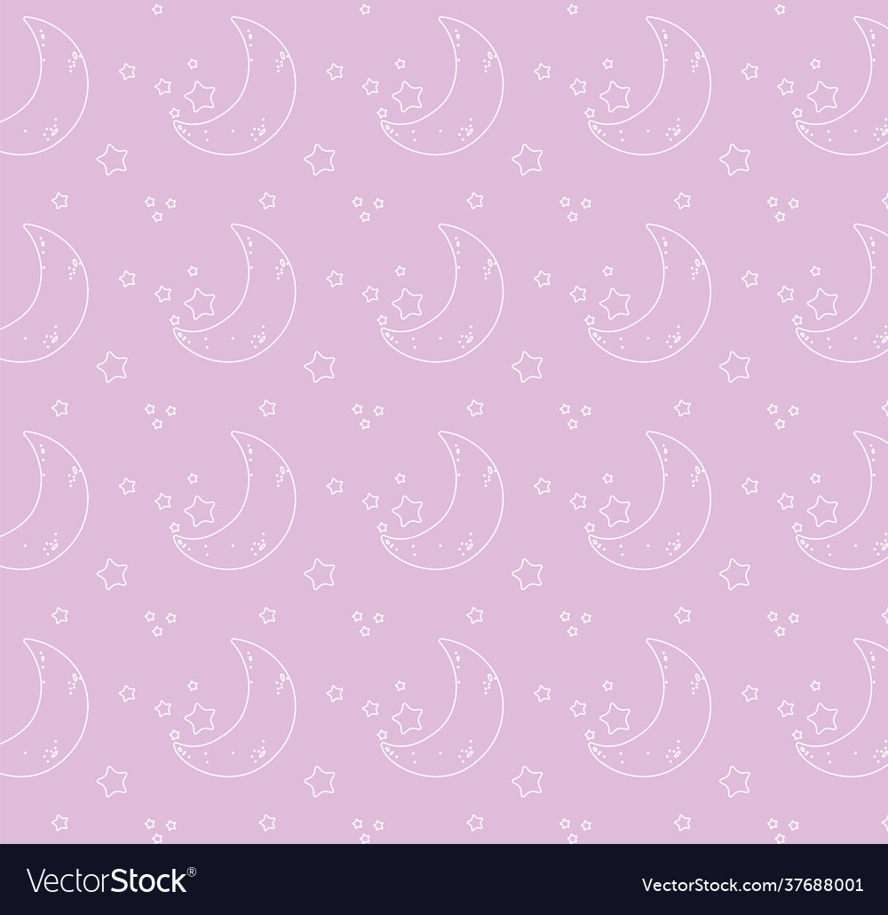 Moon stars pattern