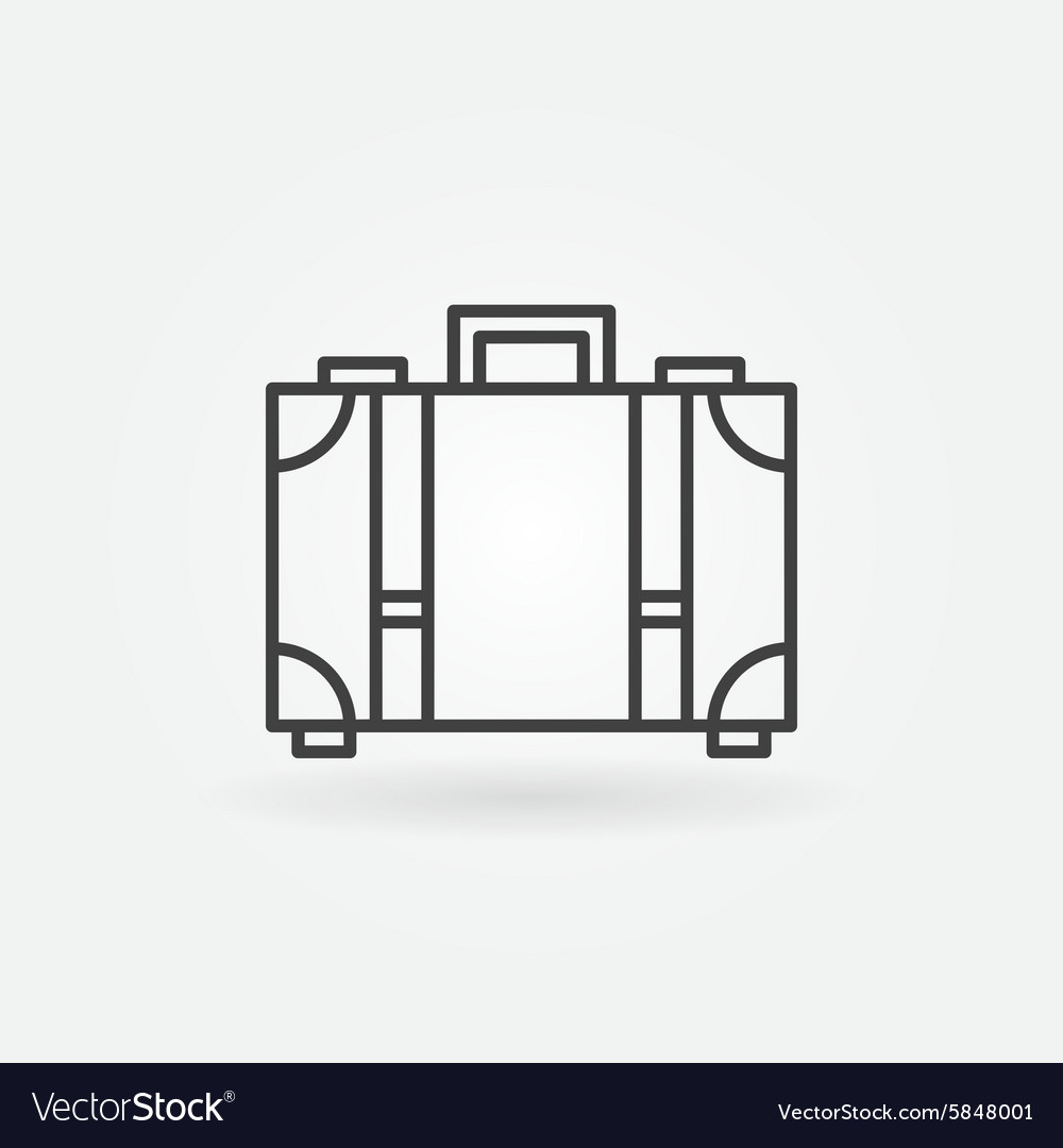 Suitcase icon or logo