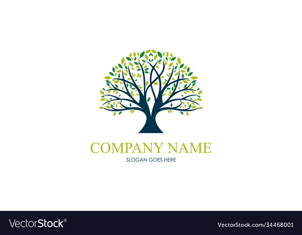 Tree life company logo template