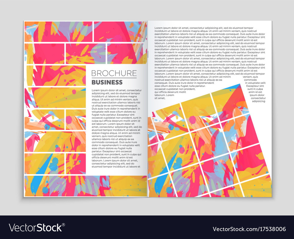 Abstract layout background set for art