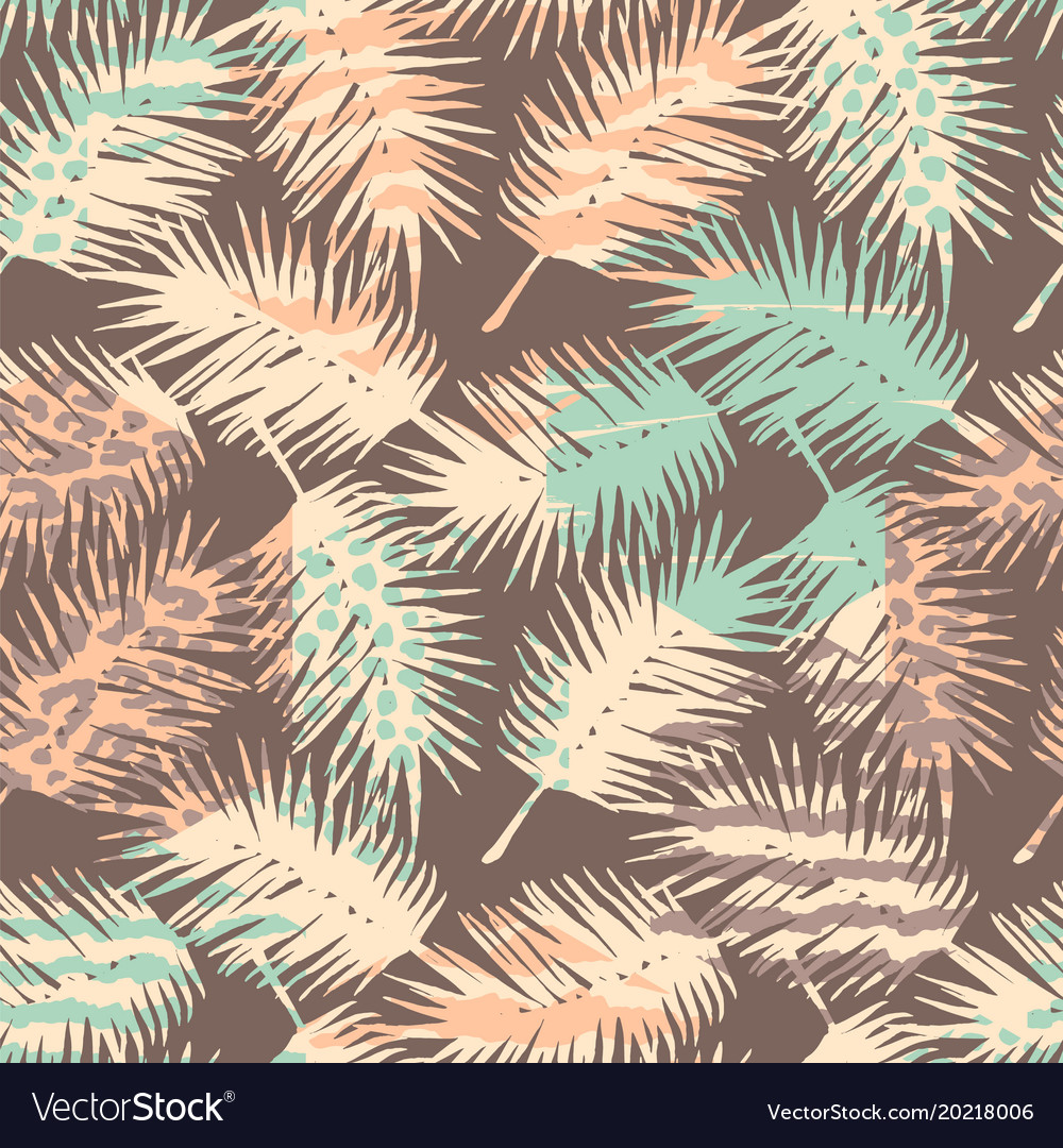 Abstract seamless pattern with animal print