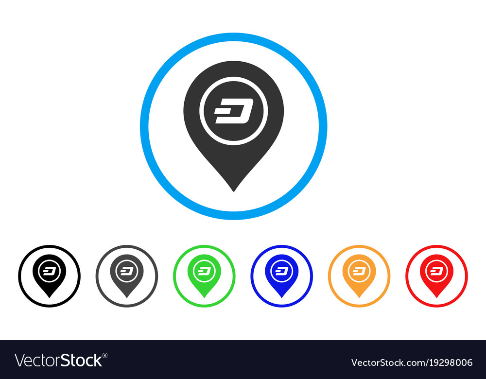 Dash map Zeiger abgerundete Symbol