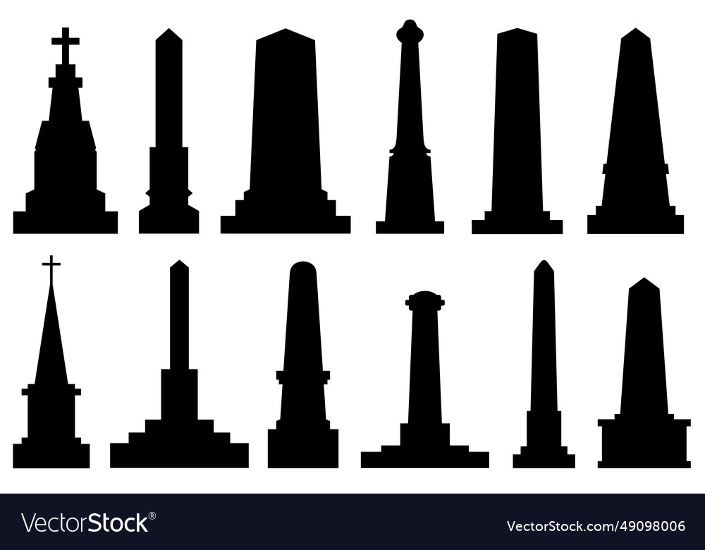 Different obelisks Royalty Free Vector Image - VectorStock