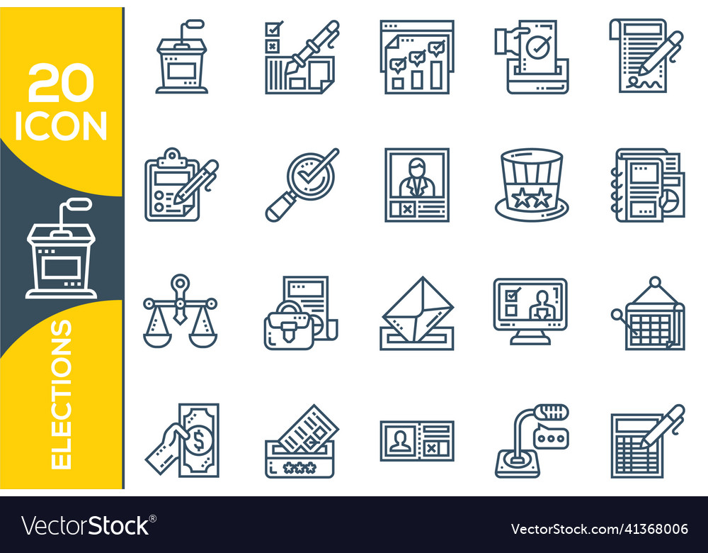 Elektronische und Geräte Zeilensymbole Set