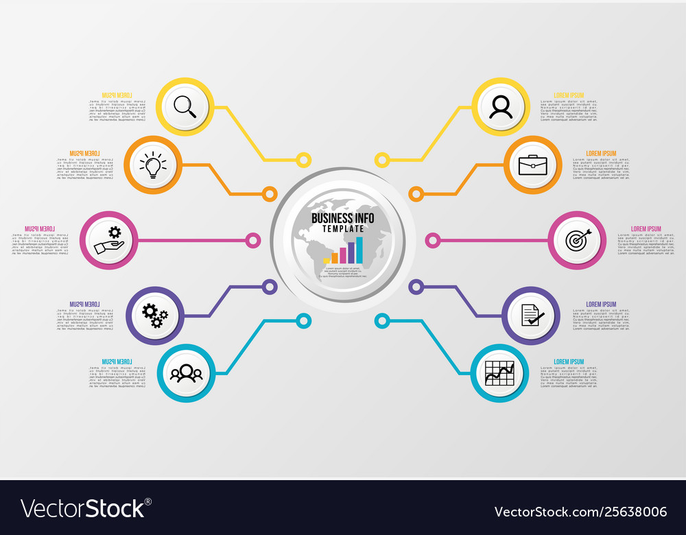 Infographic design template with options steps