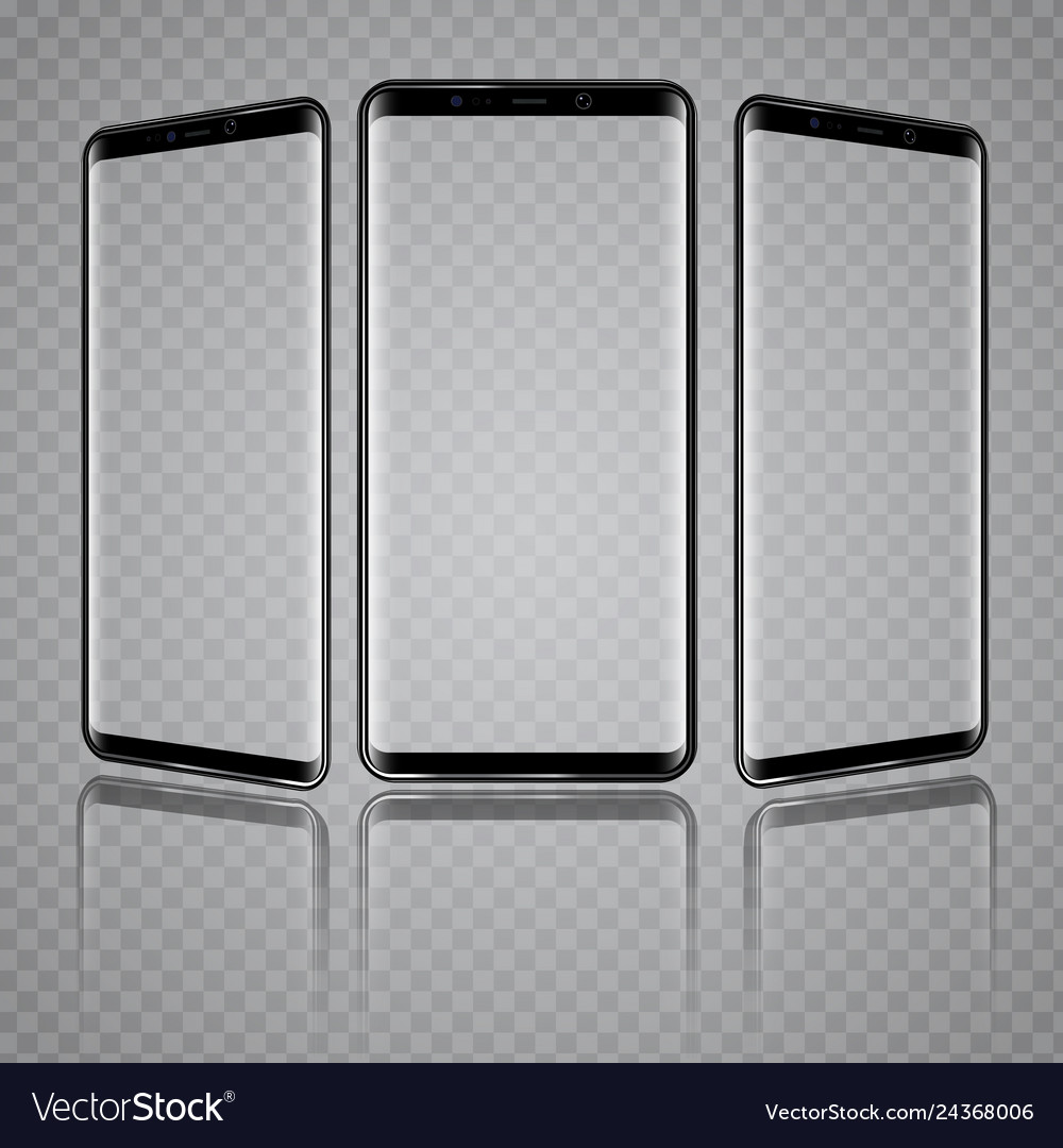 Modern smartphone with different angles of view Vector Image Modern smartphone with different angles of view