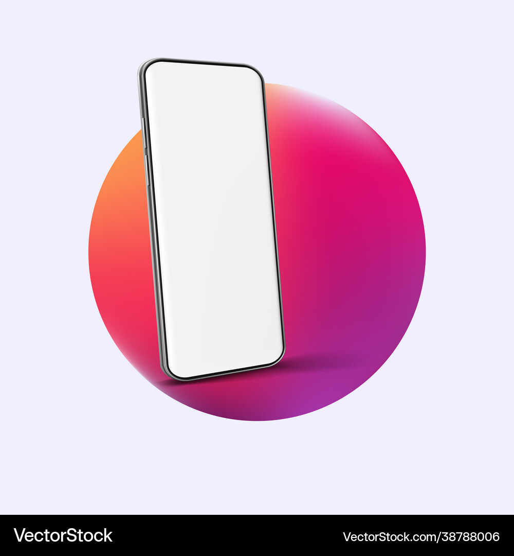 Realistic smartphone mockup device ui ux Vector Image