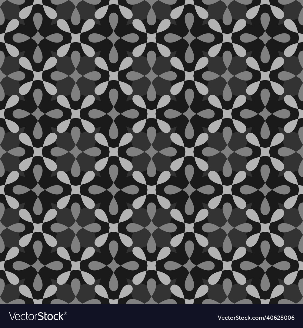 Seamless black and grey pattern on dark background