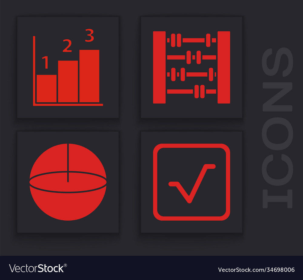 Set square root graph schedule chart diagram vector image Set square root graph schedule chart diagram