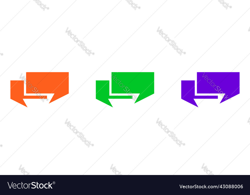 Speech talk bubble suitable for communication vector image Speech talk bubble suitable for communication