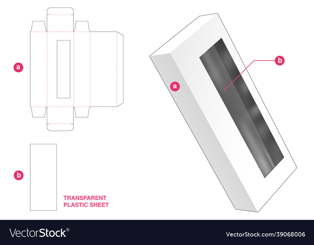 Transparent Box with Window Template