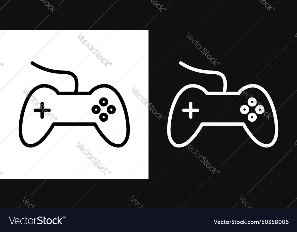 Video game controller icon set control