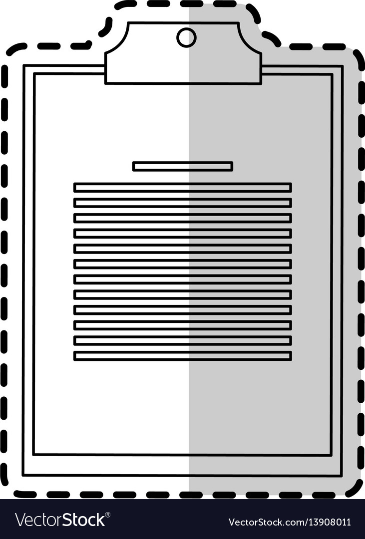 Clipboard with board icon image vector image Clipboard with board icon image