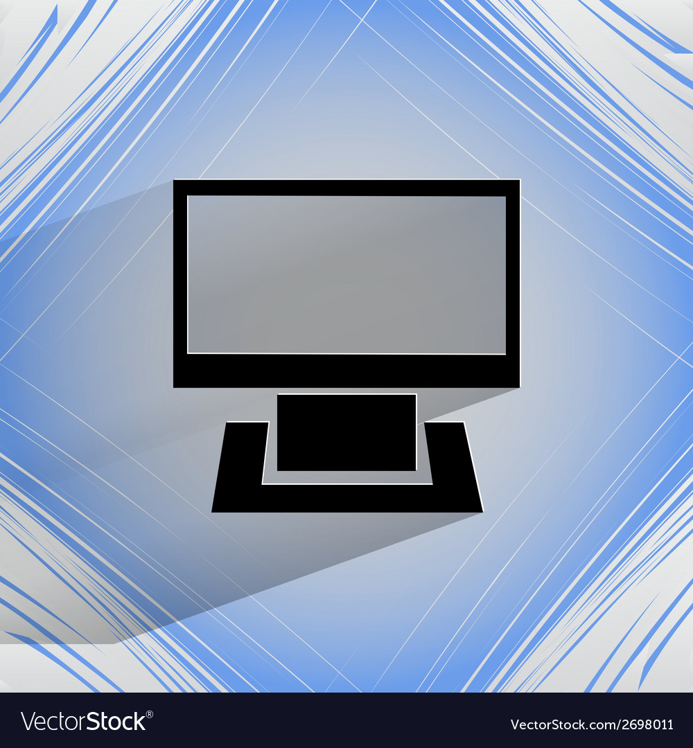 Computer flat modern web button