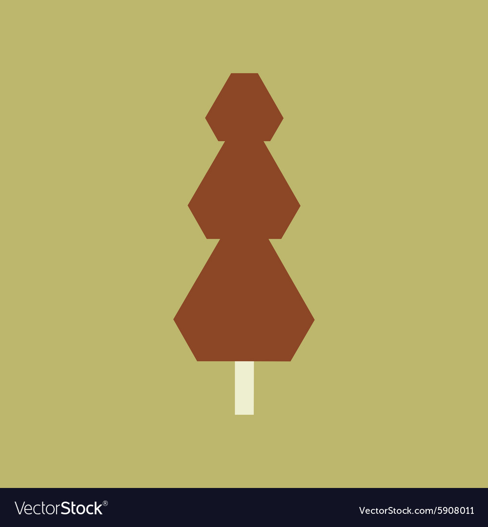 Flat with shadow icon and mobile application