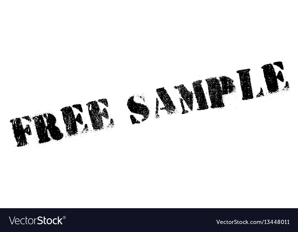 Free sample rubber stamp