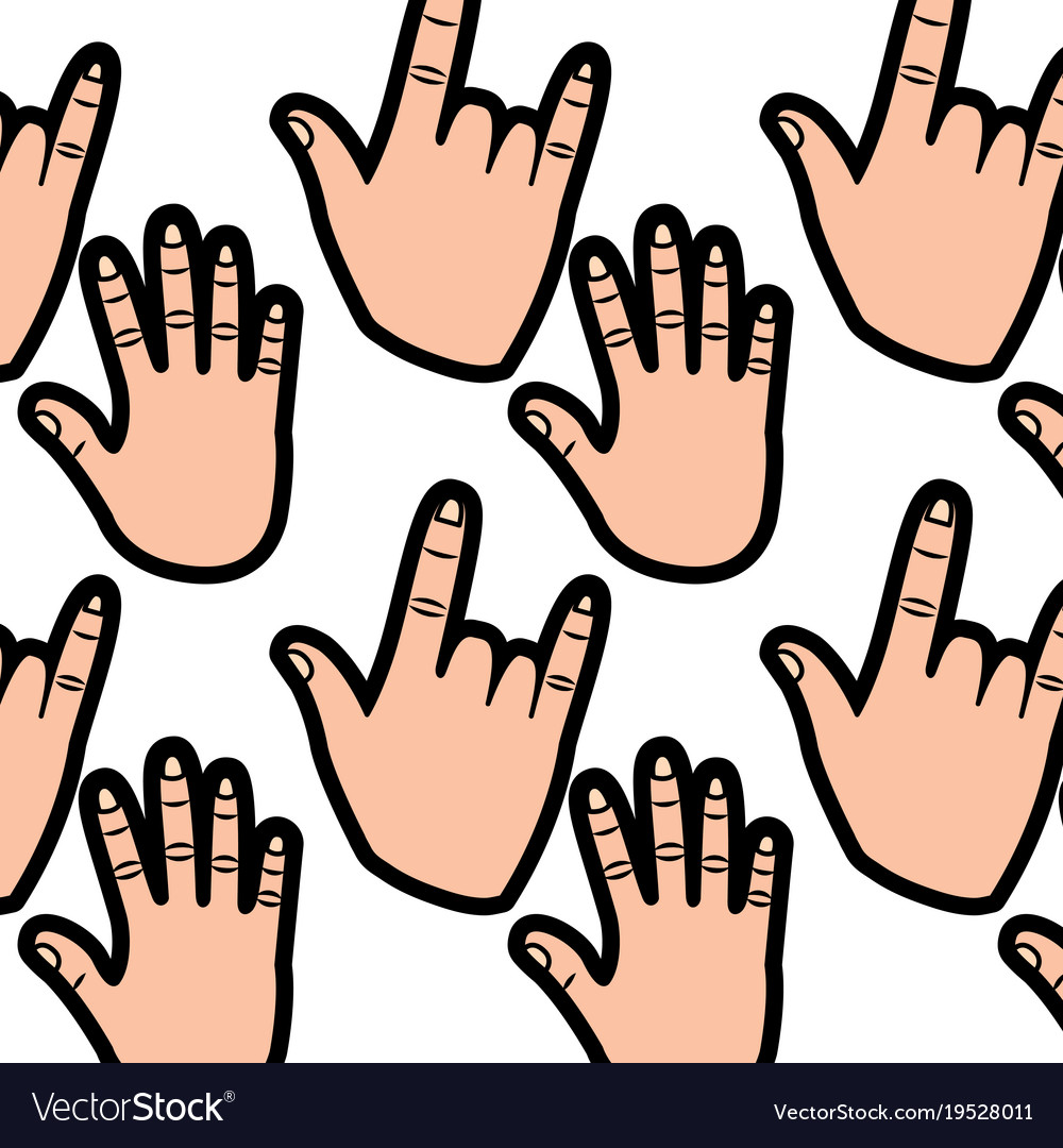 Hand gesture pattern image