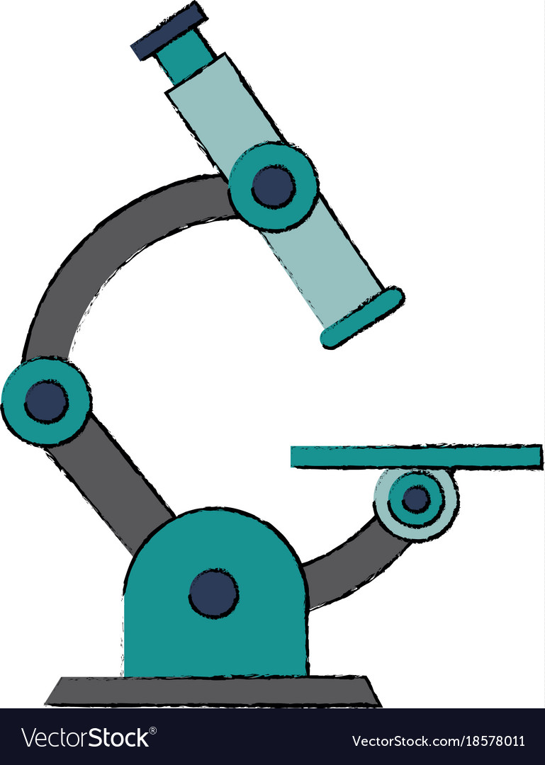 microscope lab tool royalty free vector image vectorstock microscope lab