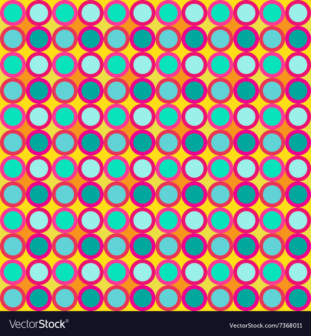 Seamless round circle pattern