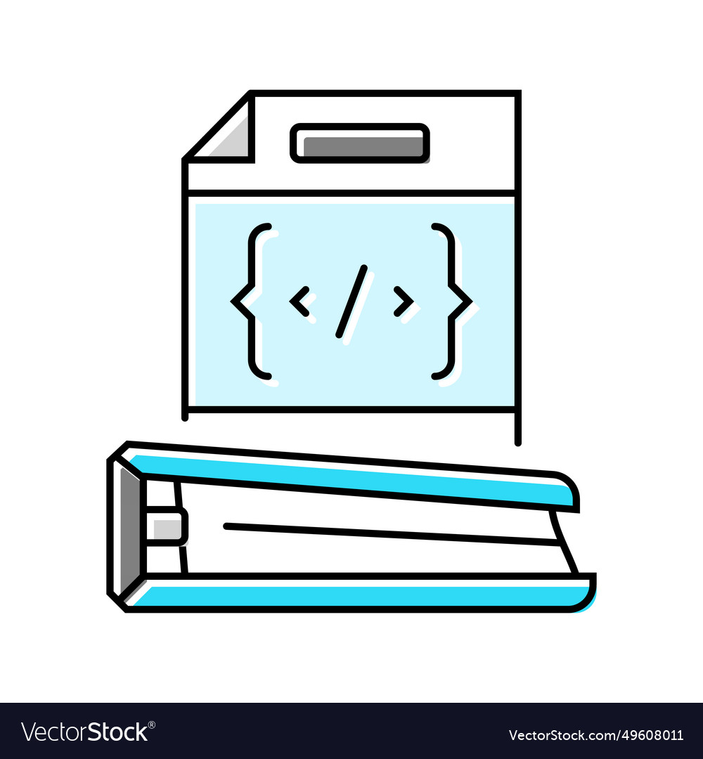 Software documentation technical writer color icon