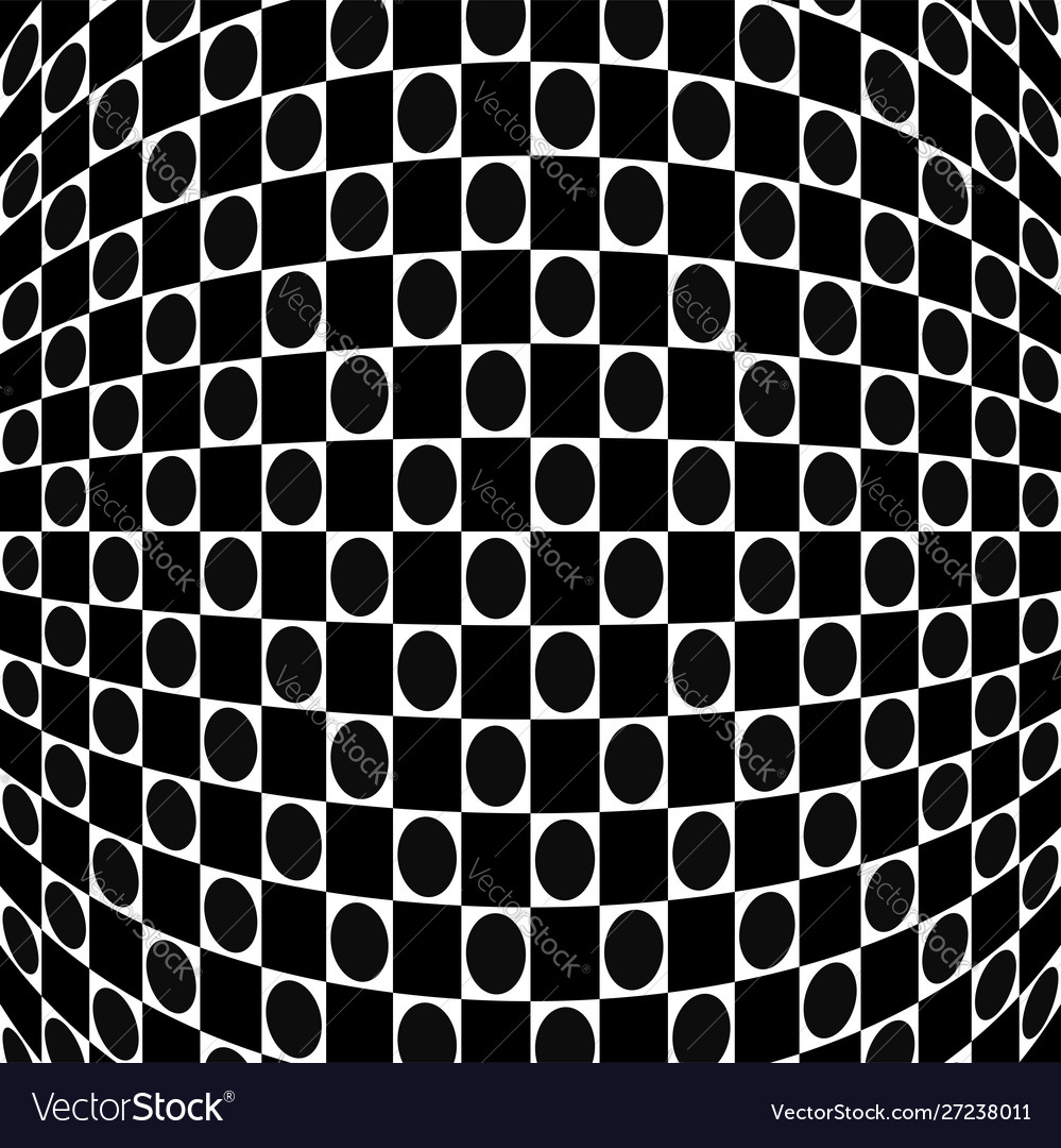 Spherical globe circular distort effect pattern