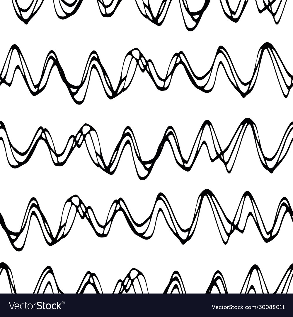 Wavy lines seamless pattern background