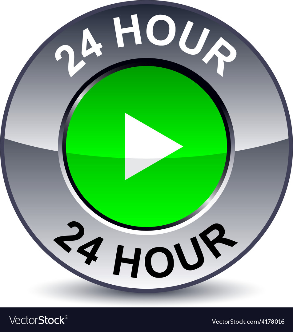 24 hour round button