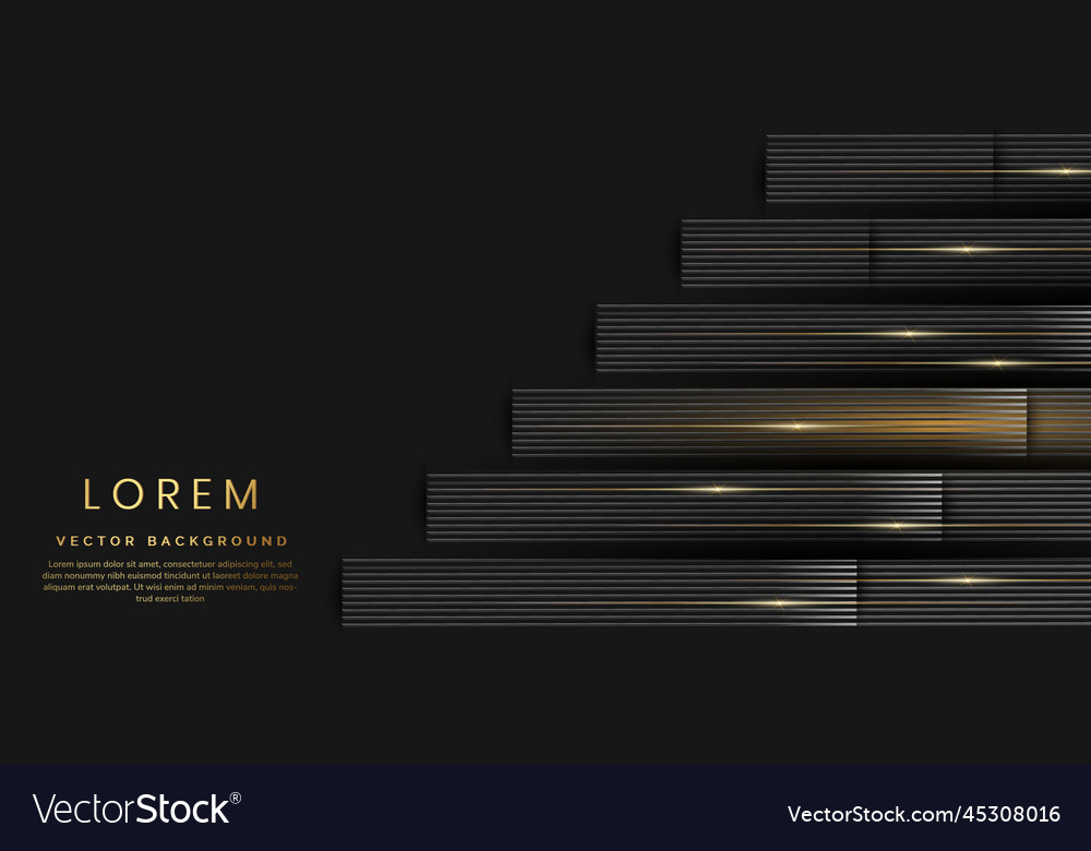 Abstract 3d luxury template shiny black