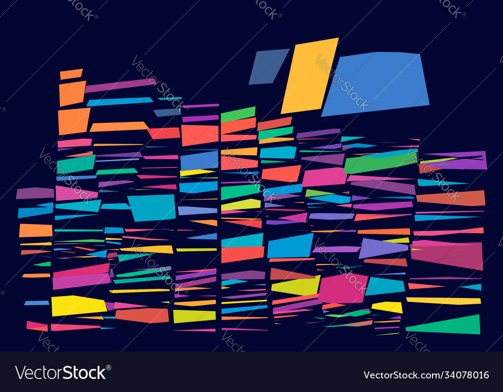 Abstract art - random geometry shapes generative vector image Abstract art - random geometry shapes generative