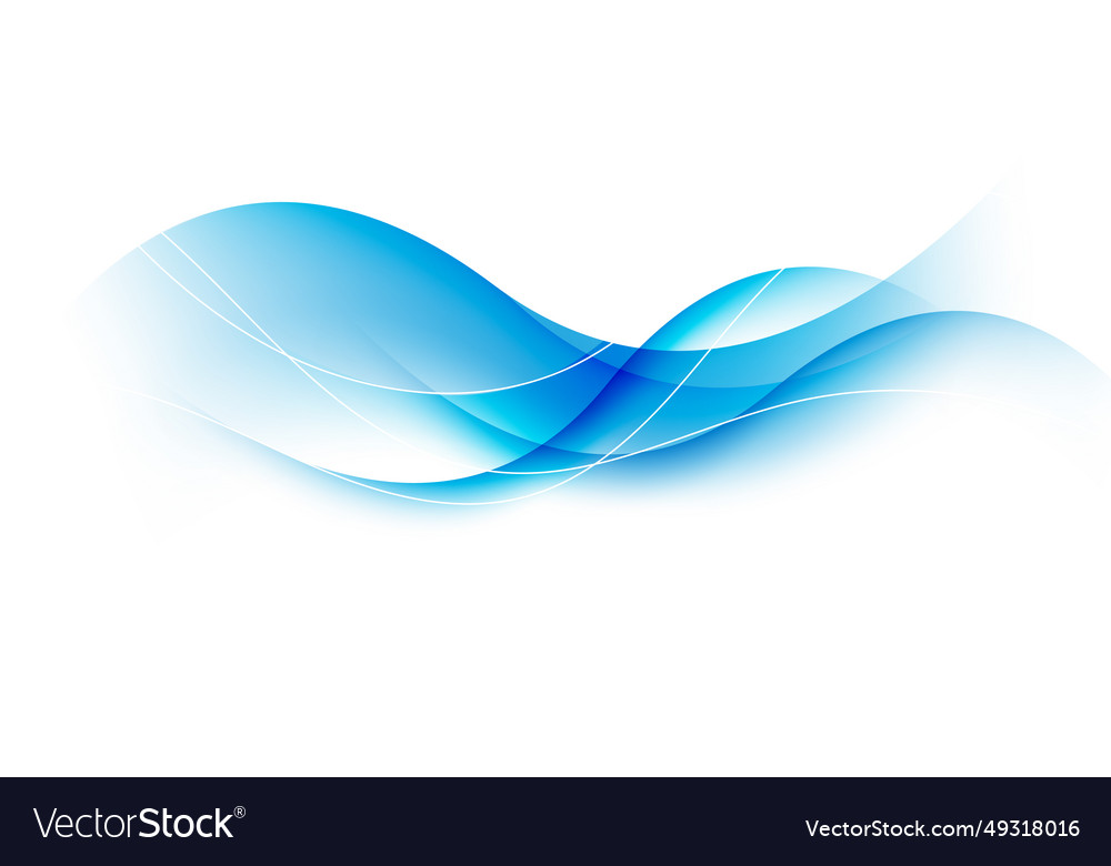 Abstract blue wave background modern