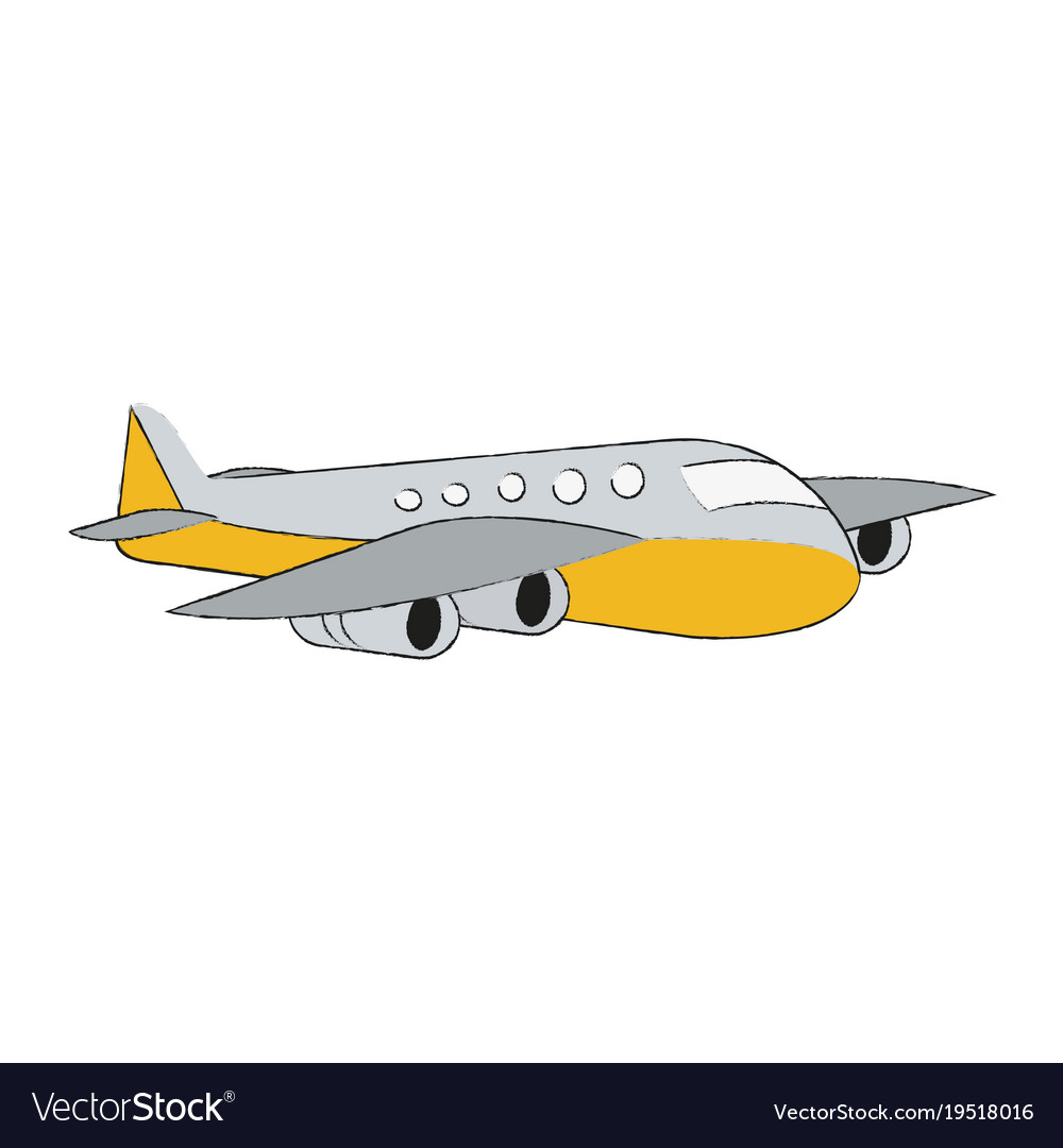 Airplane jet symbol