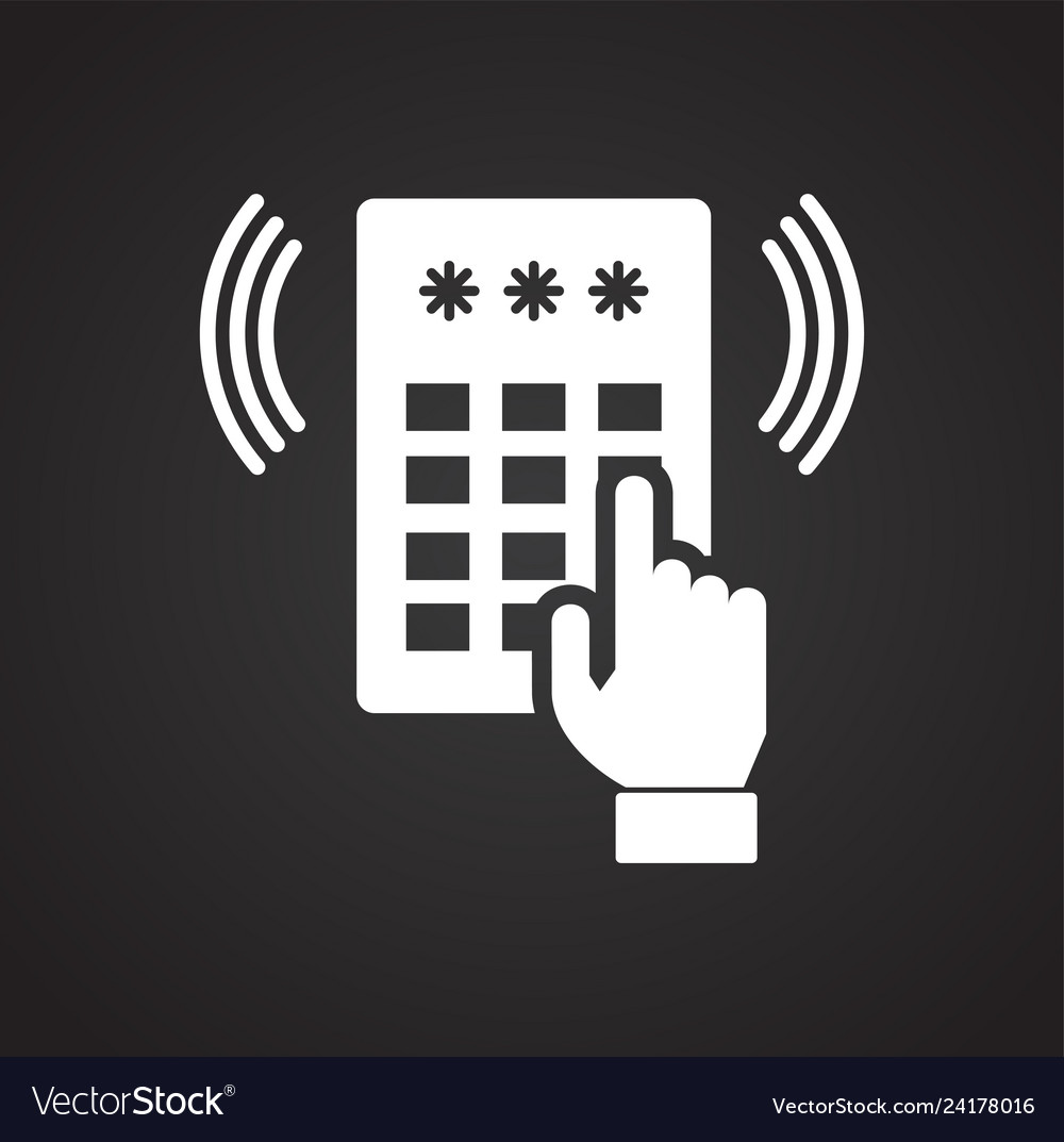 Data security icon on background for graphic vector image Data security icon on background for graphic
