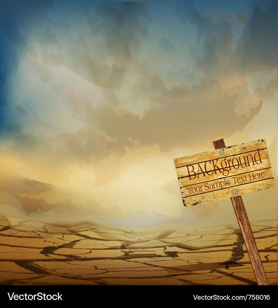 Desert landscape background Royalty Free Vector Image