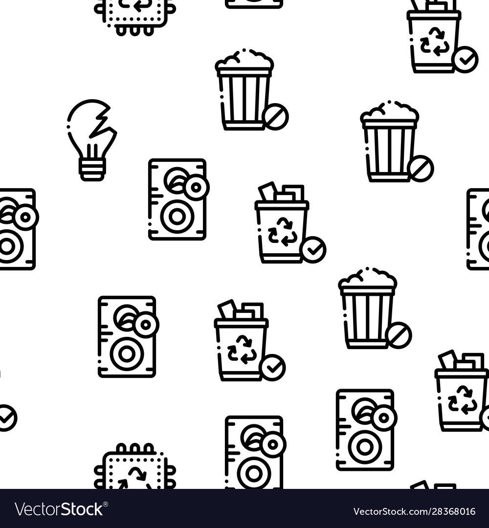 Electrical waste tools seamless pattern