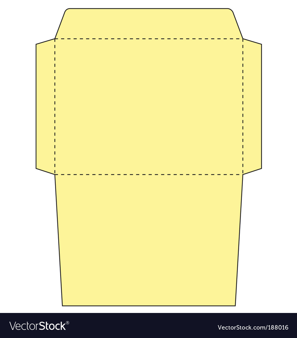 standard envelope template vector