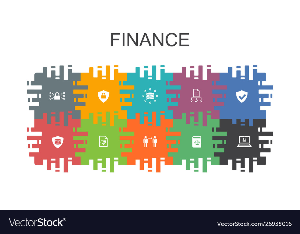 Finance cartoon template with flat elements