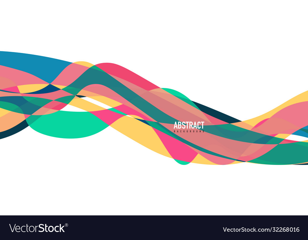 Fluid wave colorful abstract background dynamic vector image Fluid wave colorful abstract background dynamic