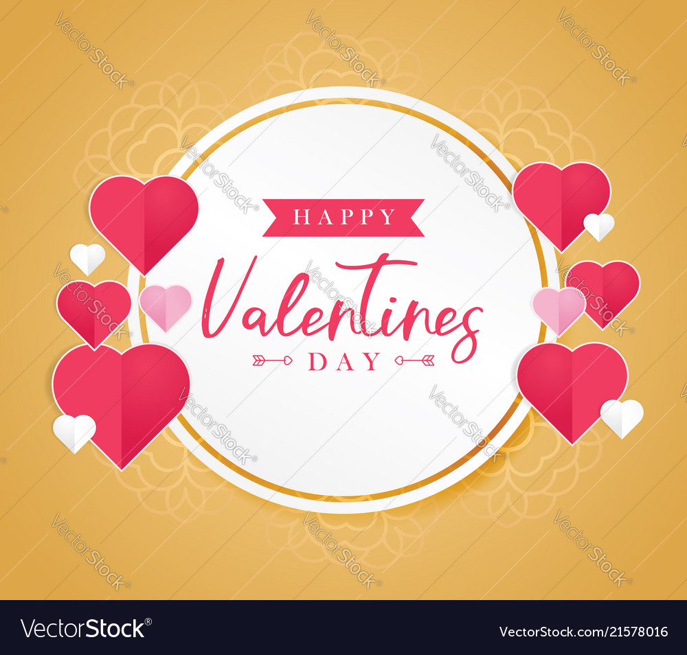 Happy valentines day greeting card