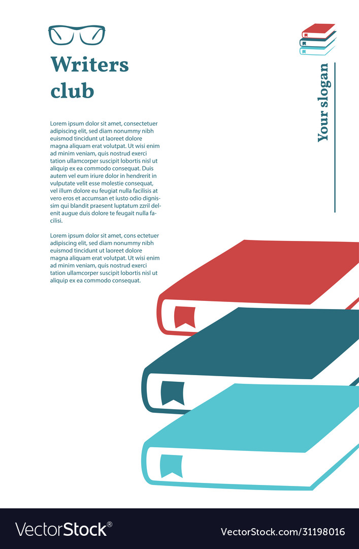 Letterhead book icon bookmark white and black Vector Image