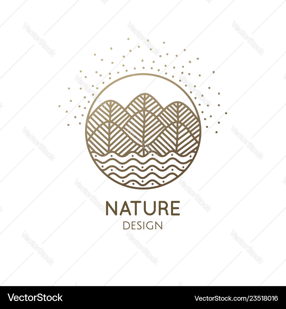Logo nature Royalty Free Vector Image - VectorStock