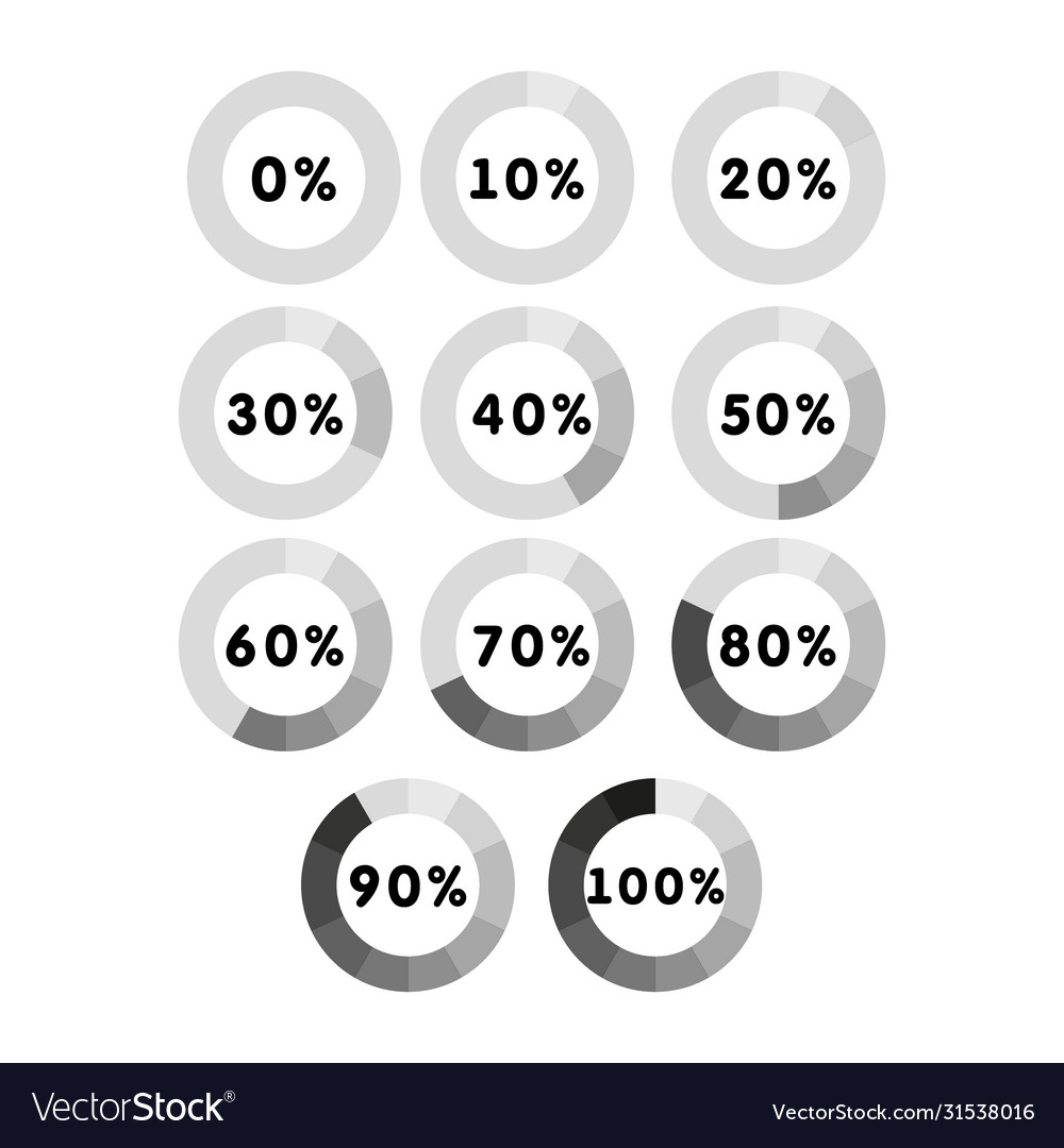 Modern circle progress bar loading and buffering