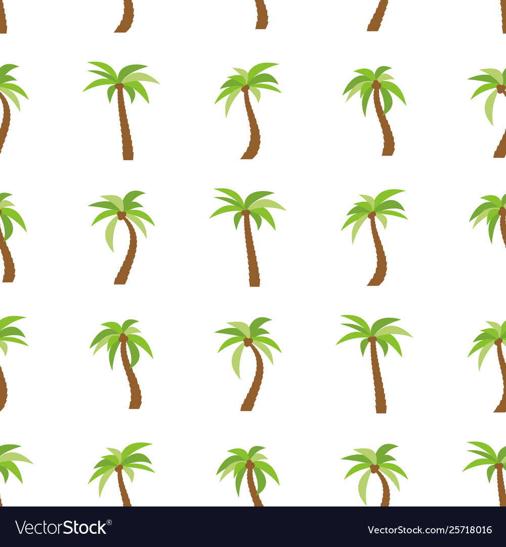 Seamless pattern with palm trees