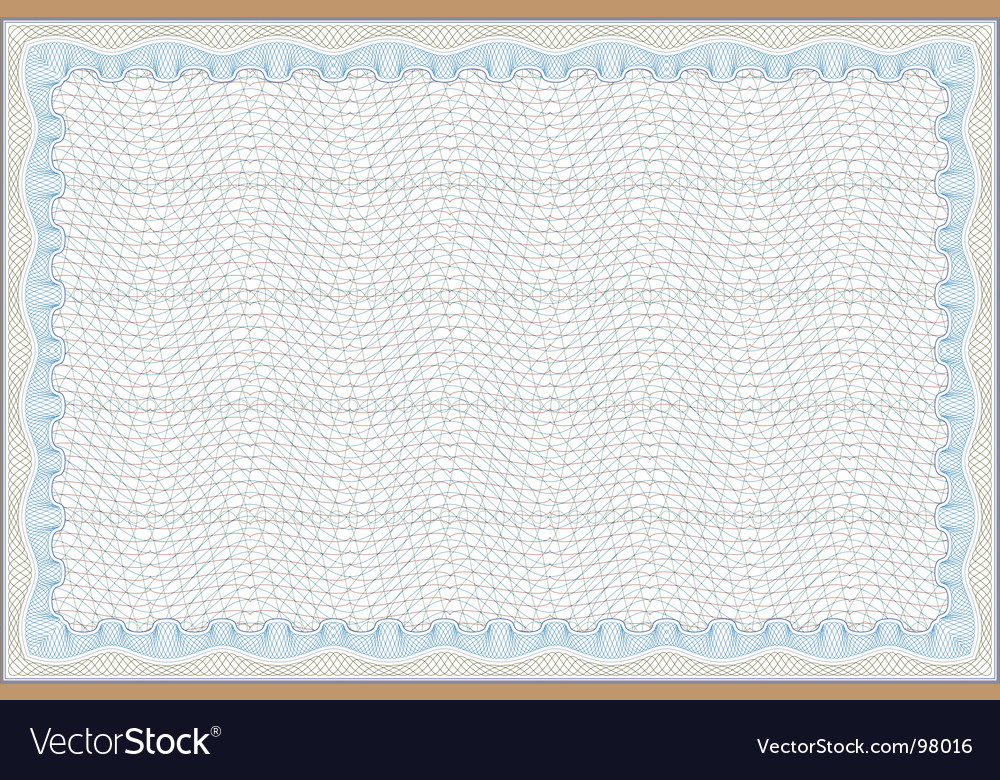 Secure blank certificate