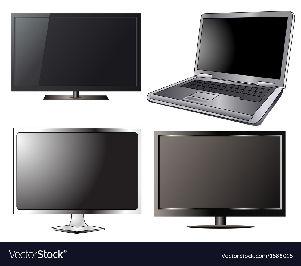 Set of computer screens