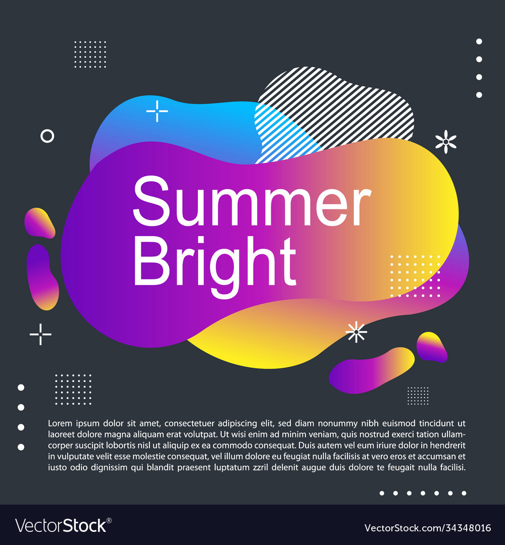 Summer bright party poster