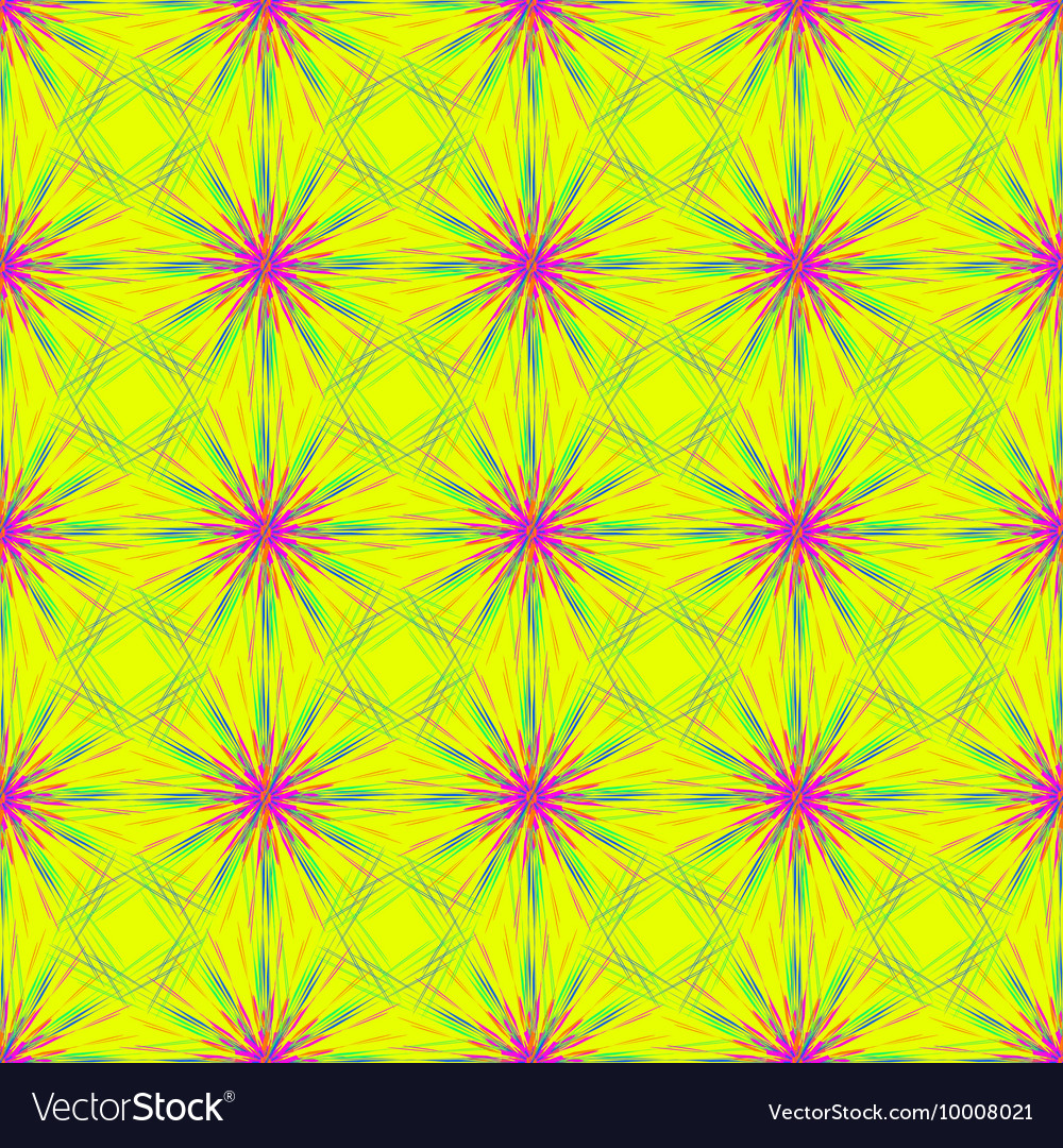 Abstract seamless pattern with fractal star