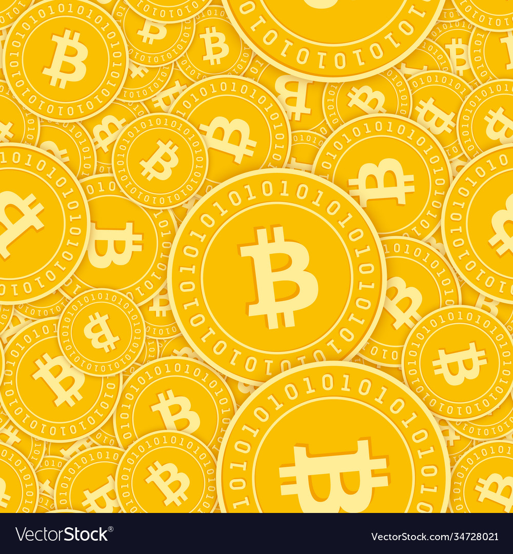 Bitcoin internet currency coins seamless pattern