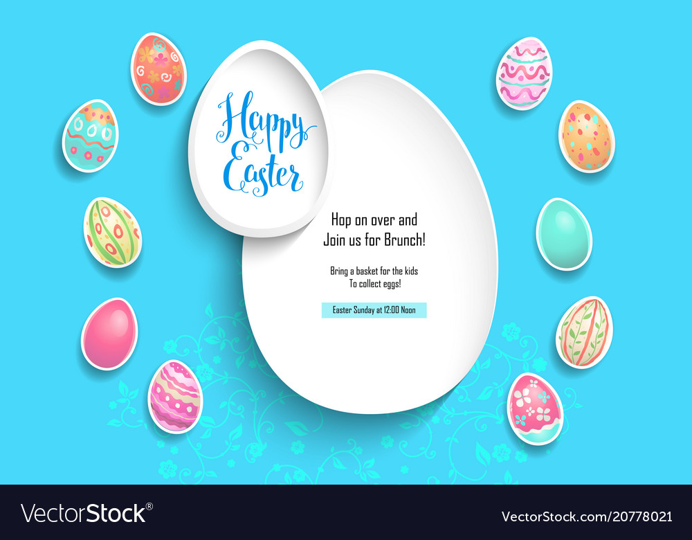 blue template poster eggs royalty free vector image eggs template