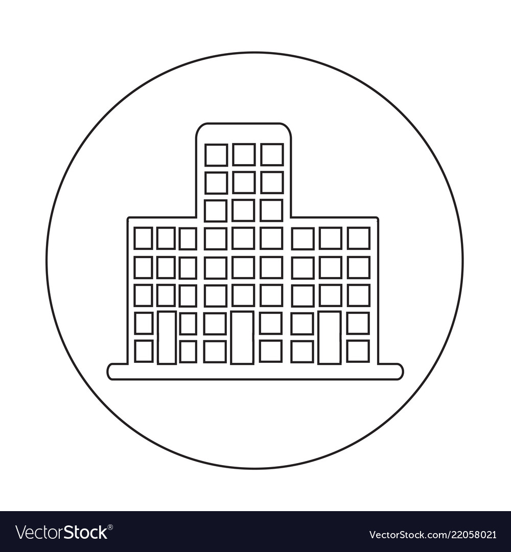 Building icon design vector image Building icon design
